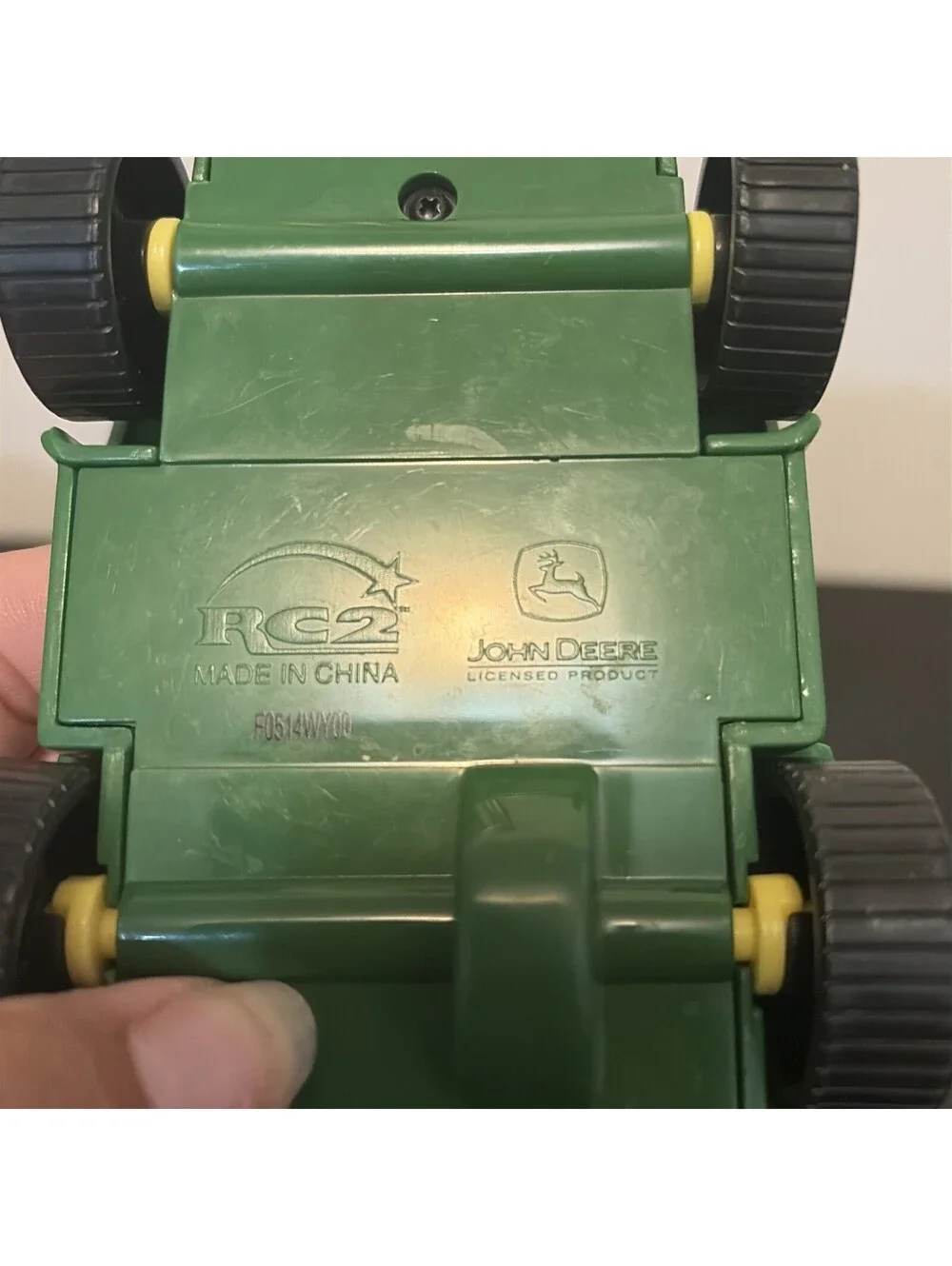Toy John Deere Plastic Tractor And Gator With Little Drivers